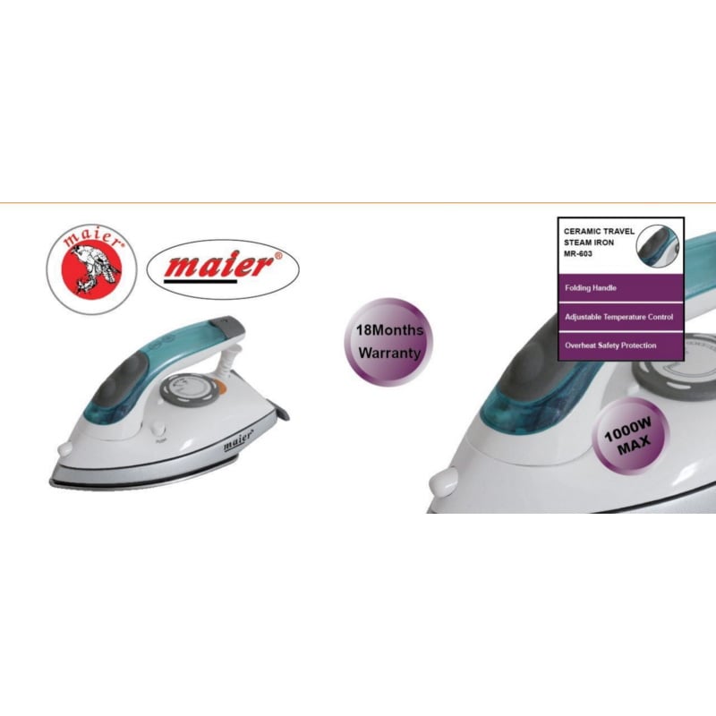 اتو بخار مسافرتی مایر مدل MR-603 اتو بخار مسافرتی مایر مدل MR-603